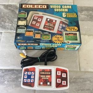 *Used* Coleco Video Game System, 6 Built in games, plug in TV and play